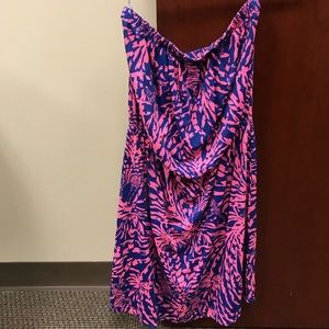 Strapless lily dress